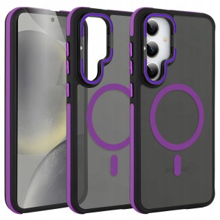 Etui do Samsung S24 do MagSafe Podstawka FIoletowe Sportowe Fioletowy Case