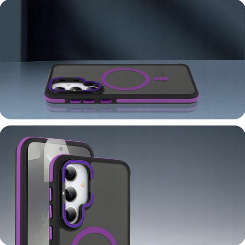 Etui do Samsung S24 do MagSafe Podstawka FIoletowe Sportowe Fioletowy Case