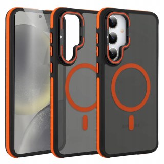 Etui do Samsung S24 do MagSafe Pomarańczowe Sportowe Pomarańczowy Case