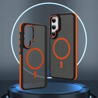 Etui do Samsung S24 do MagSafe Pomarańczowe Sportowe Pomarańczowy Case