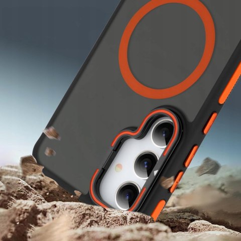 Etui do Samsung S24 do MagSafe Pomarańczowe Sportowe Pomarańczowy Case