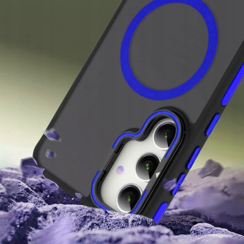 Etui do Samsung S24 do MagSafe z Podstawką Niebieskie Sportowe Niebieski