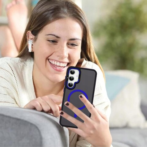 Etui do Samsung S24 do MagSafe z Podstawką Niebieskie Sportowe Niebieski