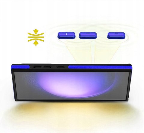 Etui do Samsung S24 do MagSafe z Podstawką Niebieskie Sportowe Niebieski