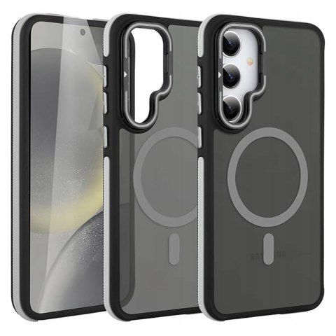 Etui do Samsung S24 do MagSafe z Podstawką Szare Sportowe Szary Case