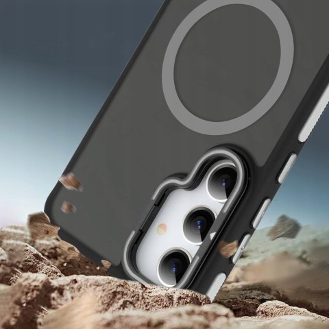 Etui do Samsung S24 do MagSafe z Podstawką Szare Sportowe Szary Case