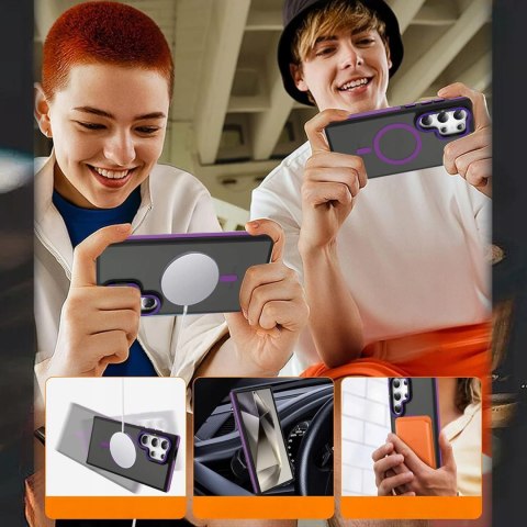 Etui do Samsung S25 Ultra do MagSafe Fioletowe Case Fioletowy Sportowe