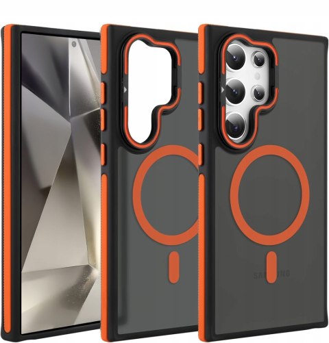 Etui do Samsung S25 Ultra do MagSafe Pomarańczowe Case Pomarańczowy