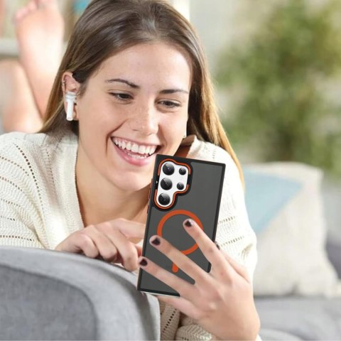 Etui do Samsung S25 Ultra do MagSafe Pomarańczowe Case Pomarańczowy