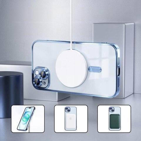 Etui do iPhone 14 Niebieski do MagSafe Case Ochrona Aparatu Pokrowiec