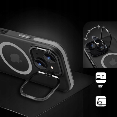 Etui do iPhone 14 do MagSafe Podstawka Szare Sportowe Case Szary Pokrowiec