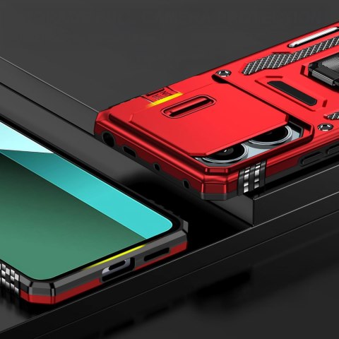 Etui do Xiaomi Redmi Note 13 Pro 4G Czerwone Pancerne Wojskowe