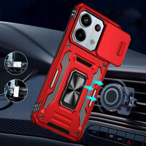 Etui do Xiaomi Redmi Note 13 Pro 4G Czerwone Pancerne Wojskowe