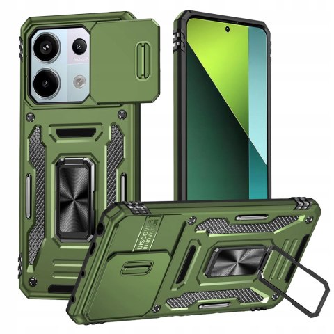 Etui do Xiaomi Redmi Note 13 Pro 4G Zielone Pancerne Wojskowe