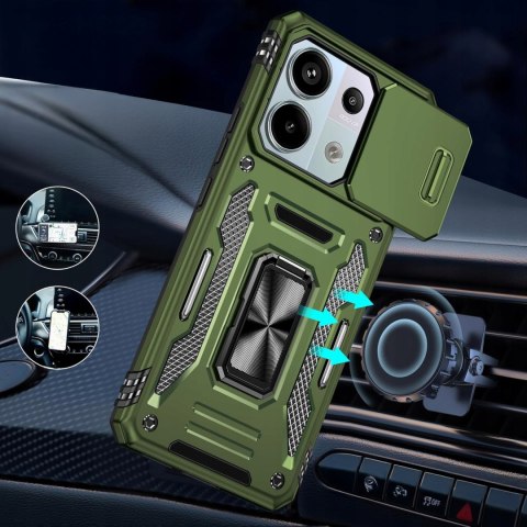 Etui do Xiaomi Redmi Note 13 Pro 4G Zielone Pancerne Wojskowe
