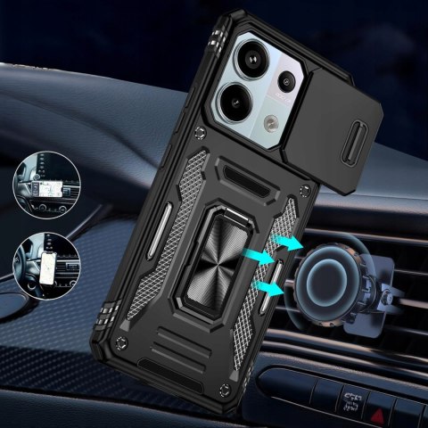 Etui do Xiaomi Redmi Note 13 Pro 5G / Poco X6 5G Czarne Pancerne Wojskowe