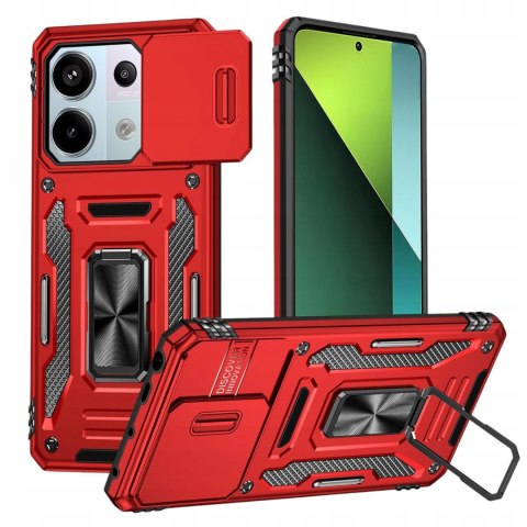 Etui do Xiaomi Redmi Note 13 Pro 5G / Poco X6 5G Czerwone Pancerne Wojskowe