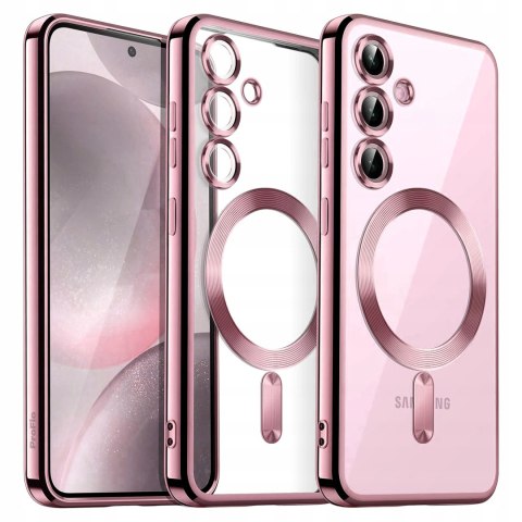 Etui do SAMSUNG S23 FE Różowy do MagSafe Case Ochrona Aparatu S23FE Rose