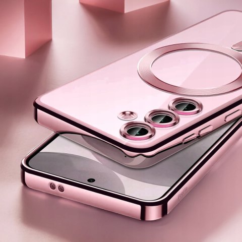 Etui do SAMSUNG S23 FE Różowy do MagSafe Case Ochrona Aparatu S23FE Rose