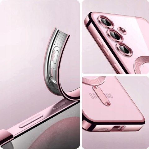 Etui do SAMSUNG S23 FE Różowy do MagSafe Case Ochrona Aparatu S23FE Rose