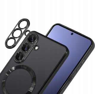 Etui do SAMSUNG S25 Czarne do MagSafe Case Czarny Ochrona Aparatu