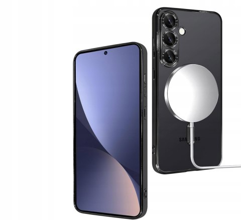 Etui do SAMSUNG S25 Czarne do MagSafe Case Czarny Ochrona Aparatu