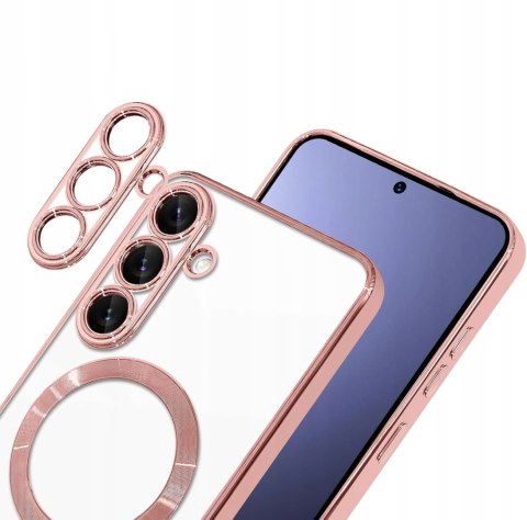 Etui do SAMSUNG S25 Różowe do MagSafe Case Różowy Ochrona Aparatu Rose Gold