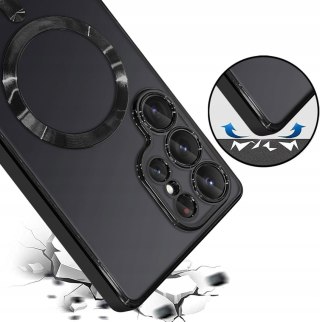 Etui do SAMSUNG S25 ULTRA Czarne do MagSafe Case Czarny Ochrona Aparatu