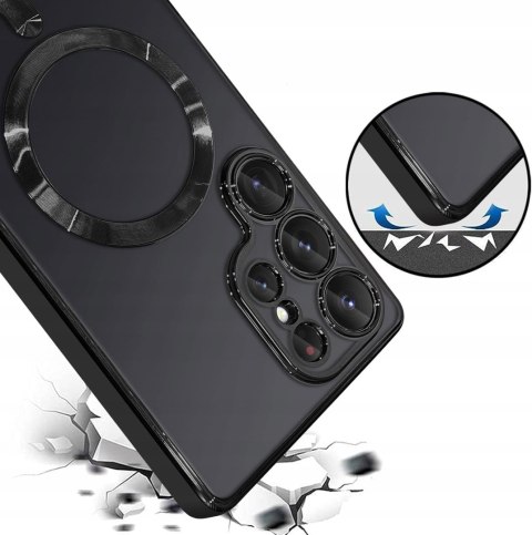 Etui do SAMSUNG S25 ULTRA Czarne do MagSafe Case Czarny Ochrona Aparatu