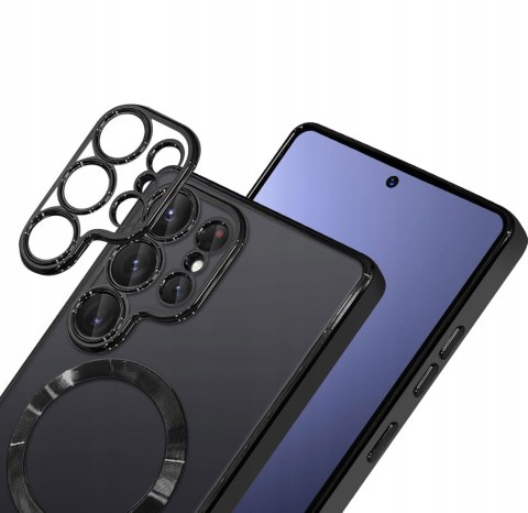 Etui do SAMSUNG S25 ULTRA Czarne do MagSafe Case Czarny Ochrona Aparatu