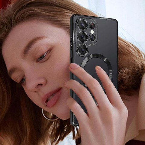 Etui do SAMSUNG S25 ULTRA Czarne do MagSafe Case Czarny Ochrona Aparatu