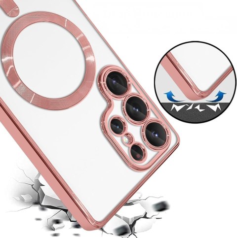 Etui do SAMSUNG S25 ULTRA Różowe do MagSafe Case Różowy Ochrona Aparatu
