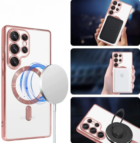 Etui do SAMSUNG S25 ULTRA Różowe do MagSafe Case Różowy Ochrona Aparatu