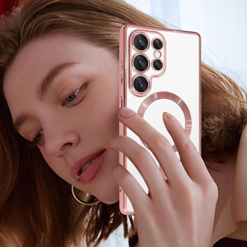 Etui do SAMSUNG S25 ULTRA Różowe do MagSafe Case Różowy Ochrona Aparatu