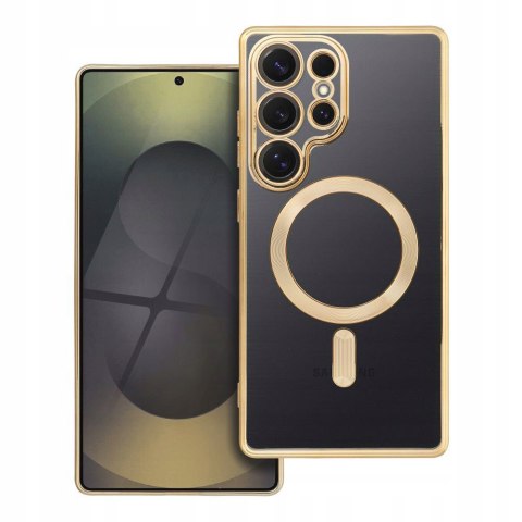 Etui do SAMSUNG S25 ULTRA Złote do MagSafe Case Złoty Ochrona Aparatu