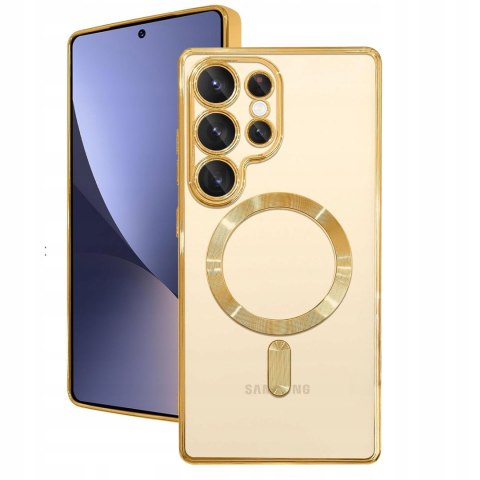 Etui do SAMSUNG S25 ULTRA Złote do MagSafe Case Złoty Ochrona Aparatu