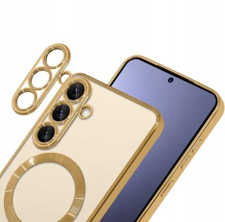Etui do SAMSUNG S25 Złote do MagSafe Case Złoty Ochrona Aparatu