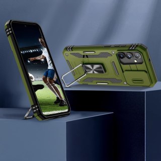 Etui do Samsung A16 5G Zielone Pancerne z Podstawką Wojskowe Case Zielony