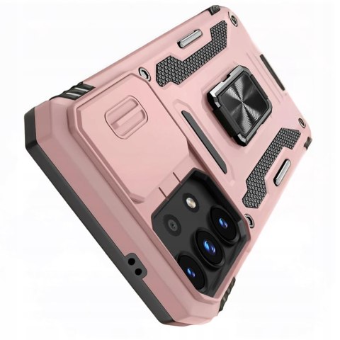 Etui do Samsung A23 5G / 4G Różowe Pancerne Podstawka Wojskowe Różowy Rose