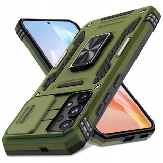 Etui do Samsung A32 5G Zielone Pancerne Zamykany Wojskowe Case Zielony