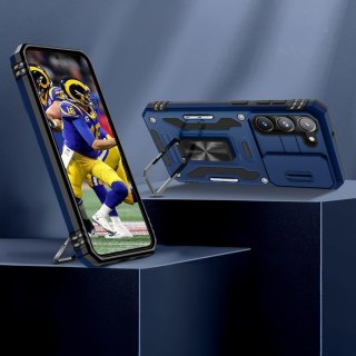 Etui do Samsung S22 Niebieski Case ProFlo Pancerny z Podstawką Niebieskie