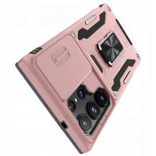 Etui do Samsung S25 Ultra Różowy Pancerne z Podstawką Osłona Rose Gold