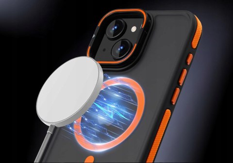 Etui do iPhone 13 do MagSafe Pomarańczowe Podstawka Case Pomarańczowy Sport