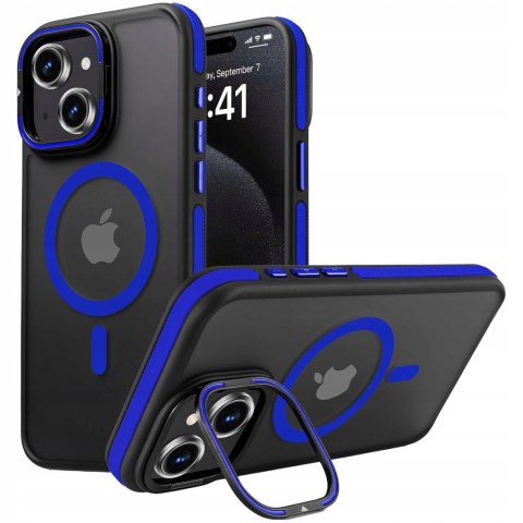 Etui do iPhone 14 Sportowe do MagSafe z Podstawką ProFlo Case Niebieski