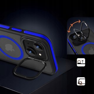 Etui do iPhone 14 Sportowe do MagSafe z Podstawką ProFlo Case Niebieski