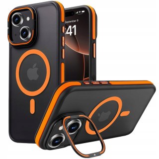 Etui do iPhone 14 do MagSafe Pomarańczowe Podstawka Case Pomarańczowy