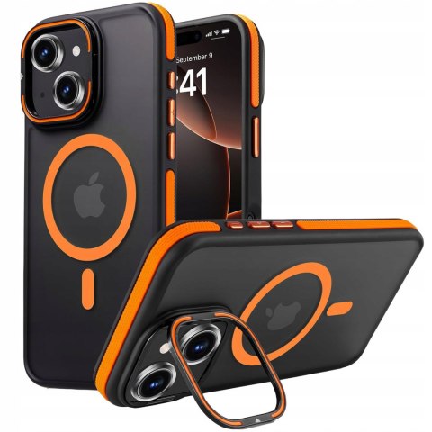 Etui do iPhone 14 do MagSafe Pomarańczowe Podstawka Case Pomarańczowy