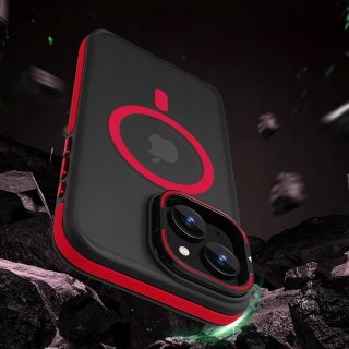 Etui do iPhone 15 do MagSafe z Podstawką Czerwone Sportowe Czerwony