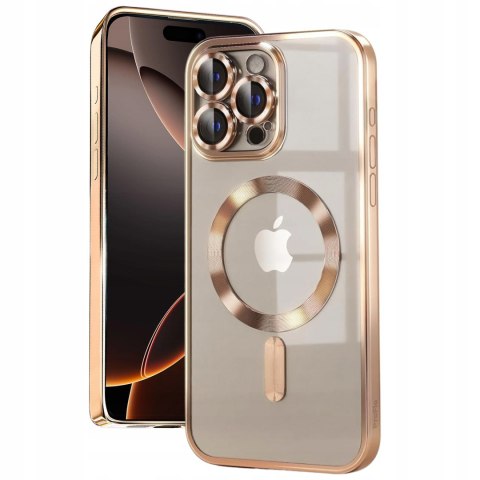 Etui do iPhone 16 Pro Max Złote do MagSafe Case Złoty Ochrona Aparatów