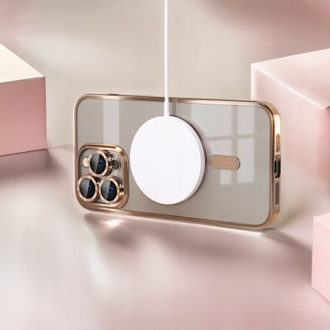 Etui do iPhone 16 Pro Max Złote do MagSafe Case Złoty Ochrona Aparatów